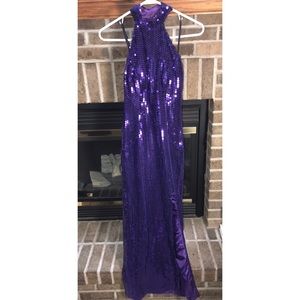 VINTAGE Size 3/4 Nadine Purple Sequin Gown